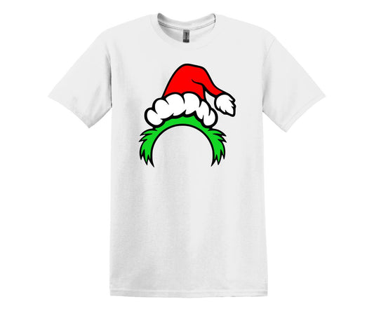 Grinch Head, Grinch Christmas Theme Custom T-shirt