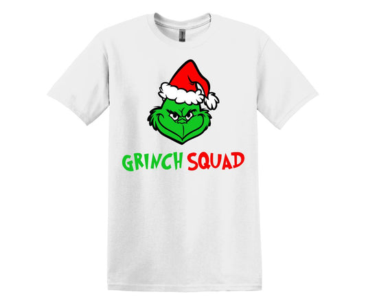 Grinch Squad, Grinch Christmas Theme Custom T-shirt